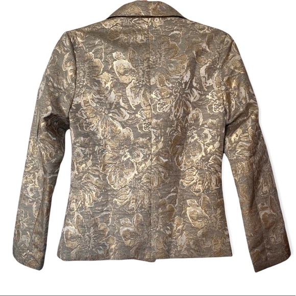 NWT Gold Floral Blazer - Picture 4 of 6